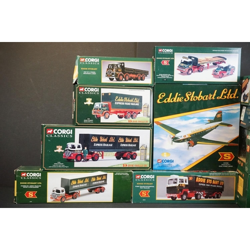 1069 - 25 Boxed Corgi Eddie Stobart diecast models to include 29103, 14303, AA0008 etc, diecast excellent, ... 