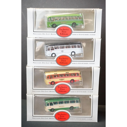 1071 - 15 Boxed EFE Exclusive First Editions 1:76 diecast model buses, plus a cased Corgi 'The Original Omn... 