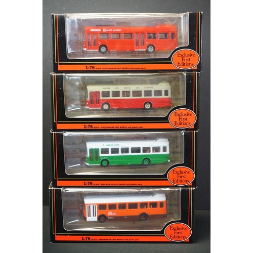 1071 - 15 Boxed EFE Exclusive First Editions 1:76 diecast model buses, plus a cased Corgi 'The Original Omn... 