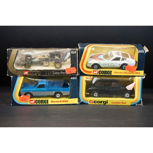 1073 - 11 Boxed diecast models to include 8 x Corgi (425 London Taxi, 493 Mazda B1600 Pick-up, 470 Disneyla... 