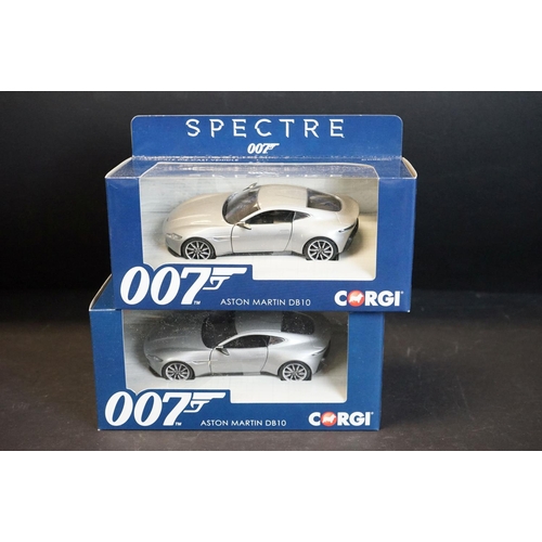 1077 - Eleven boxed Corgi James Bond diecast models, to include 2x TY95301 Thunderball - Aston Martin DB5, ... 