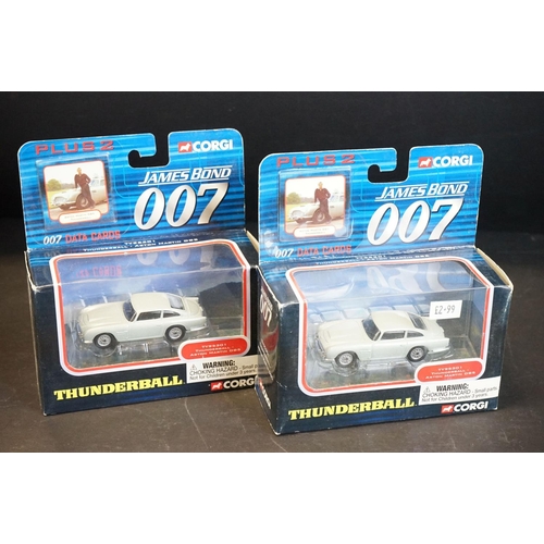 1077 - Eleven boxed Corgi James Bond diecast models, to include 2x TY95301 Thunderball - Aston Martin DB5, ... 