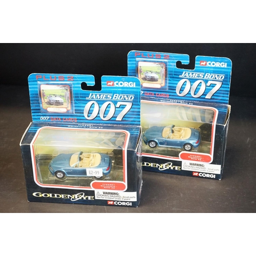 1077 - Eleven boxed Corgi James Bond diecast models, to include 2x TY95301 Thunderball - Aston Martin DB5, ... 