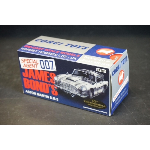 1077 - Eleven boxed Corgi James Bond diecast models, to include 2x TY95301 Thunderball - Aston Martin DB5, ... 