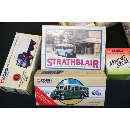 1080 - 23 Boxed Corgi Classics diecast models to include 5 x Classic Commercials (97765, 97894, 97300, 9718... 