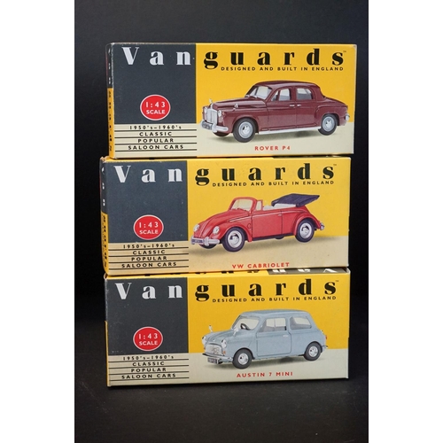 1083 - 16 Boxed Vanguards diecast models in 1:43 scale, to include VA11002, VA10000, VA11000, VA3000, VA100... 