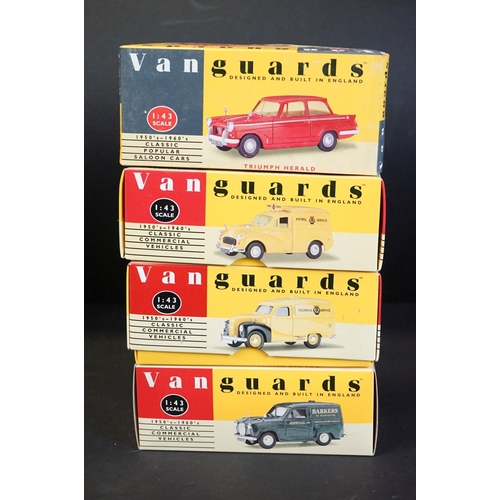 1083 - 16 Boxed Vanguards diecast models in 1:43 scale, to include VA11002, VA10000, VA11000, VA3000, VA100... 