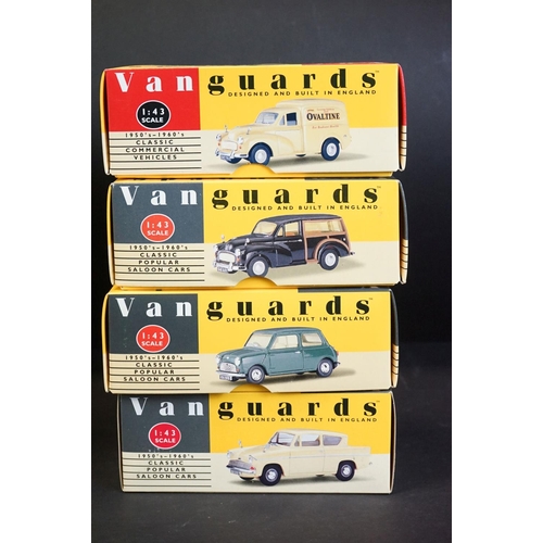 1083 - 16 Boxed Vanguards diecast models in 1:43 scale, to include VA11002, VA10000, VA11000, VA3000, VA100... 