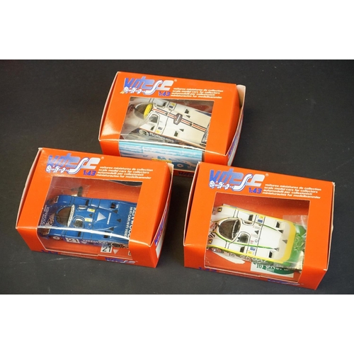 1084 - Nine boxed Vitese 1/43 diecast metal models to include 8 x Porsche examples (Ref 194, 196, 197, 198,... 