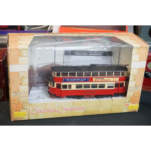 1091 - 43 Boxed / cased diecast model buses, to include Corgi Original Omnibus and EFE Exclusive First Edit... 