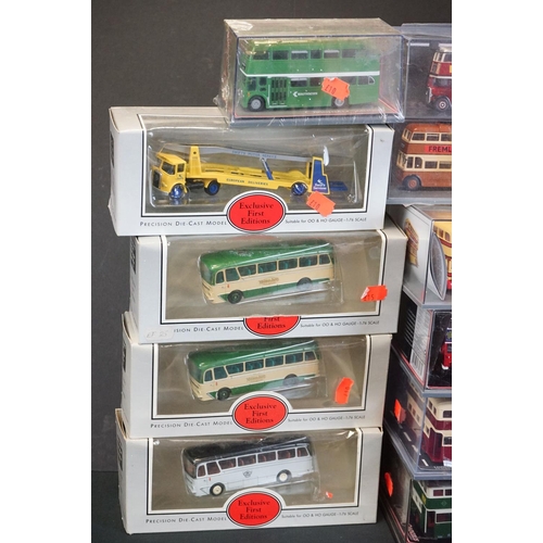 1091 - 43 Boxed / cased diecast model buses, to include Corgi Original Omnibus and EFE Exclusive First Edit... 