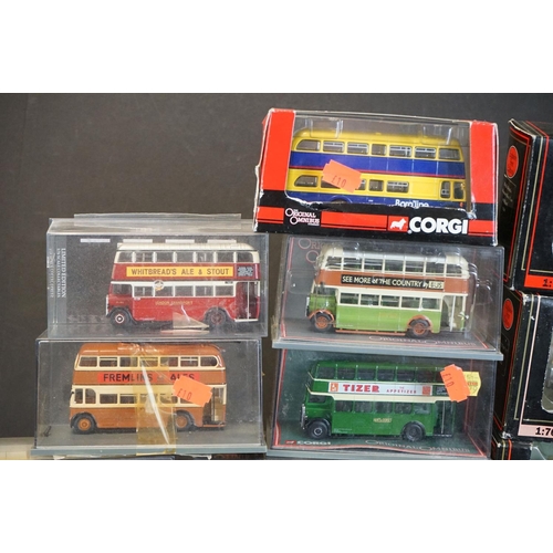 1091 - 43 Boxed / cased diecast model buses, to include Corgi Original Omnibus and EFE Exclusive First Edit... 