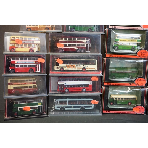 1091 - 43 Boxed / cased diecast model buses, to include Corgi Original Omnibus and EFE Exclusive First Edit... 