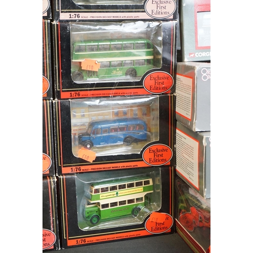 1091 - 43 Boxed / cased diecast model buses, to include Corgi Original Omnibus and EFE Exclusive First Edit... 