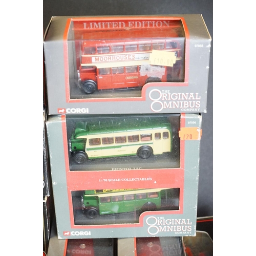 1091 - 43 Boxed / cased diecast model buses, to include Corgi Original Omnibus and EFE Exclusive First Edit... 