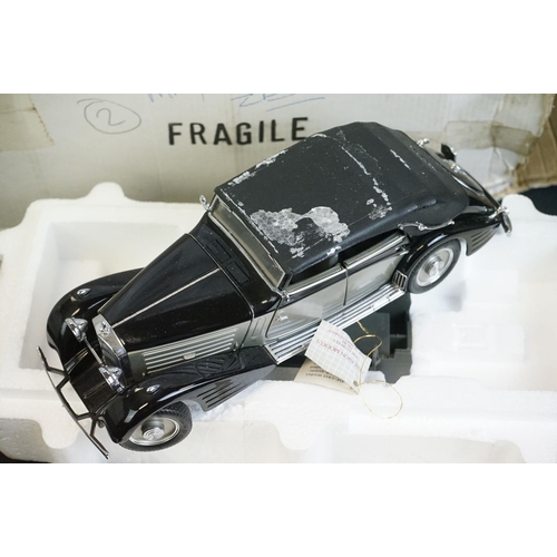 1094 - Five Boxed Franklin Mint diecast models to include The 1934 Hispano-Suiza J12, Jaguar XK 120, The 19... 