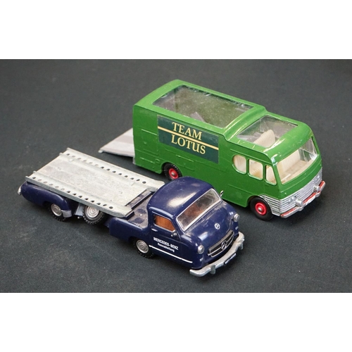 1096 - Group of diecast & plastic models to include a Lotus Jim Clark diorama in plastic case, Dinky Horseb... 