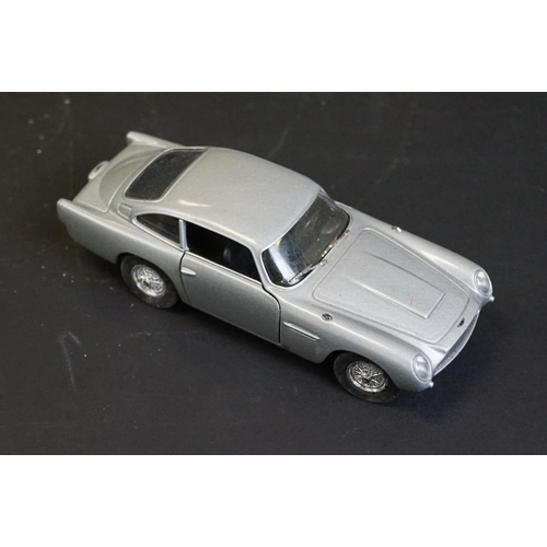 1097 - 15 Mid 20th C onwards TV related play worn diecast models to include Corgi James Bonds Aston Martin ... 