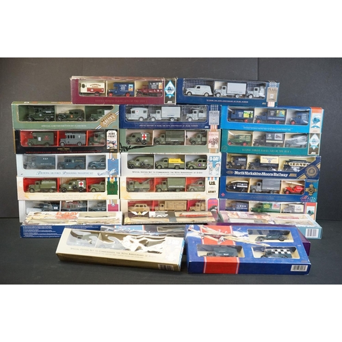 1099 - 24 Boxed Lledo multi diecast model sets, mainly military related sets, ex