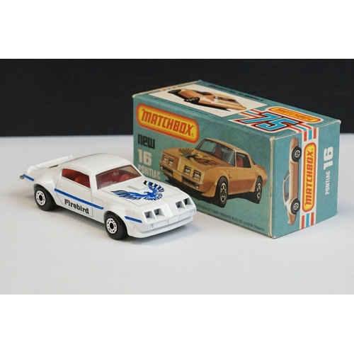 1321 - 12 Boxed Matchbox 75 Series diecast models to include 44 Passenger Coach, 25 Flat Car / Container, 5... 