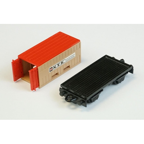 1321 - 12 Boxed Matchbox 75 Series diecast models to include 44 Passenger Coach, 25 Flat Car / Container, 5... 