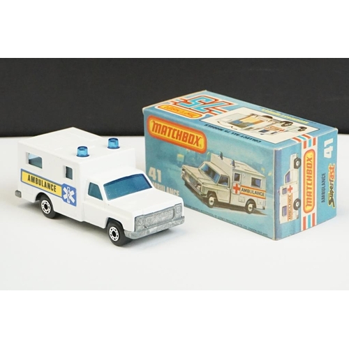 1325 - 12 Boxed Matchbox 75 Series Superfast diecast models to include 71 Cattle Truck, 33 Police Motor-Cyc... 