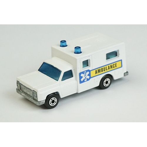 1325 - 12 Boxed Matchbox 75 Series Superfast diecast models to include 71 Cattle Truck, 33 Police Motor-Cyc... 