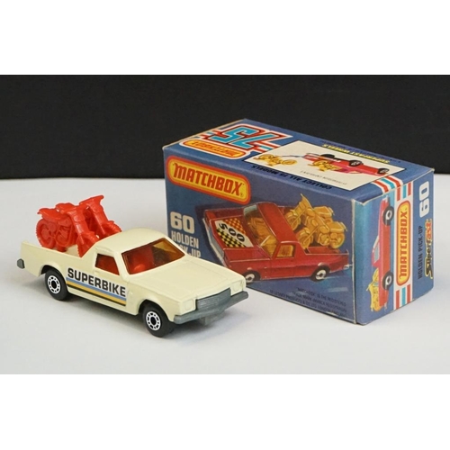 1325 - 12 Boxed Matchbox 75 Series Superfast diecast models to include 71 Cattle Truck, 33 Police Motor-Cyc... 