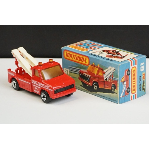 1325 - 12 Boxed Matchbox 75 Series Superfast diecast models to include 71 Cattle Truck, 33 Police Motor-Cyc... 