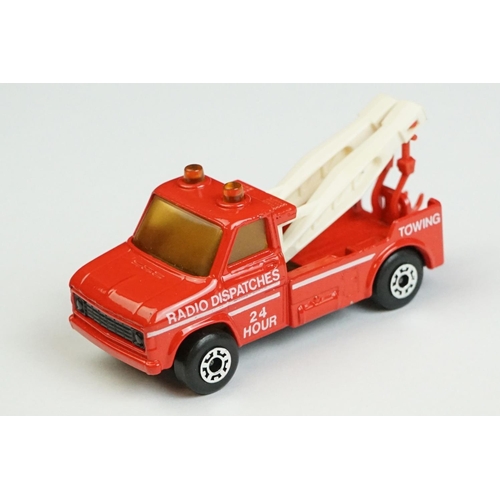 1325 - 12 Boxed Matchbox 75 Series Superfast diecast models to include 71 Cattle Truck, 33 Police Motor-Cyc... 