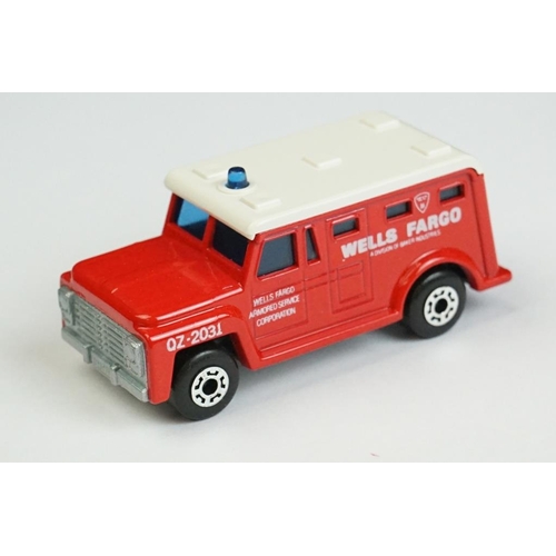 1326 - 12 Boxed Matchbox 75 Series Superfast diecast models to include 69 Security Truck, 71 Cattle Truck, ... 