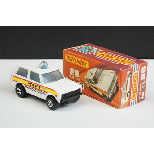 1327 - Ten boxed Matchbox 75 Series diecast models to include 10 x Superfast (49 Crane Truck, 58 Faun Dump ... 