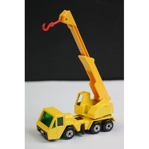 1327 - Ten boxed Matchbox 75 Series diecast models to include 10 x Superfast (49 Crane Truck, 58 Faun Dump ... 