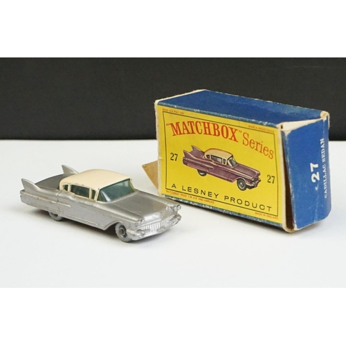 1329 - 11 Boxed Matchbox Lesney diecast models to include 6 x Matchbox 75 Series (27 Cadillac Sedan (box mi... 