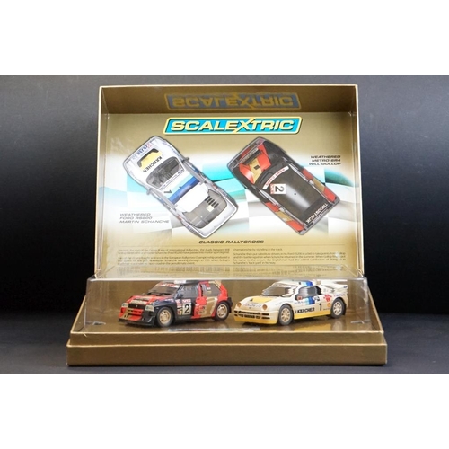 264 - Boxed ltd edn Scalextric The Classic Collection C3267A Classic Rallycross Will Gollop Metro GR4 vs M... 