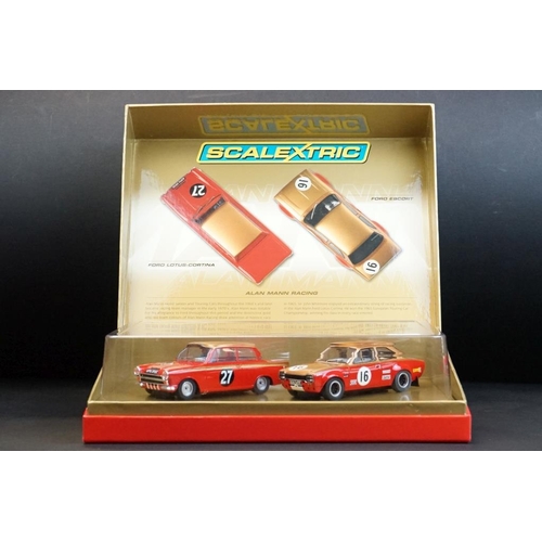 265 - Boxed ltd edn Scalextric The Classic Collection C2981A Alan Mann Racing slot car set, complete with ... 