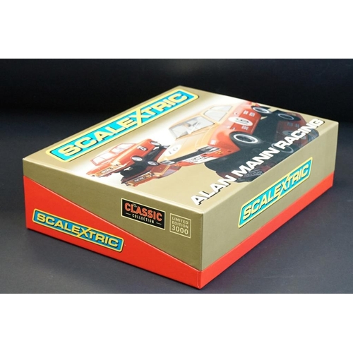 265 - Boxed ltd edn Scalextric The Classic Collection C2981A Alan Mann Racing slot car set, complete with ... 