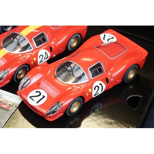 266 - Boxed ltd edn Scalextric Legends C3892A 1967 Le Mans Triple Pack slot car set, complete with certifi... 