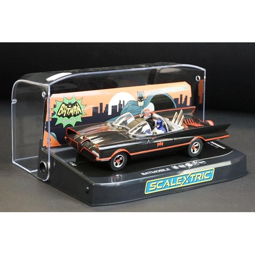 267 - Cased Scalextric C4175 Batman Batmobile 1966 TV Series slot car, ex