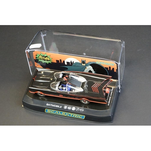 267 - Cased Scalextric C4175 Batman Batmobile 1966 TV Series slot car, ex