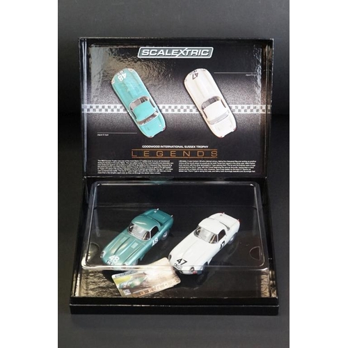 270 - Boxed Scalextric Legends C3898A Goodwood International Sussex Trophy slot car set, complete with cer... 