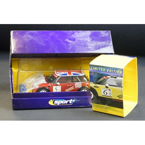 272 - Four Boxed Scalextric Sport ltd edn slot cars to include C2485A Mini Cooper - John Cooper Challenge ... 