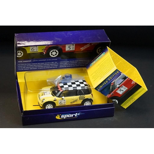 272 - Four Boxed Scalextric Sport ltd edn slot cars to include C2485A Mini Cooper - John Cooper Challenge ... 