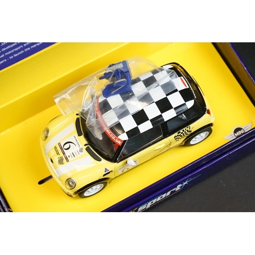 272 - Four Boxed Scalextric Sport ltd edn slot cars to include C2485A Mini Cooper - John Cooper Challenge ... 