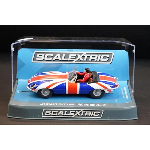 276 - Four cased Scalextric slot cars to include Special Edition C3746A MGB Thoroughbred Sports Car Series... 