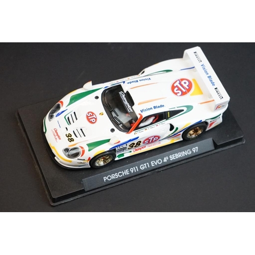 280 - Five cased Fly slot cars to include A88 Dodge Viper, A53 Porsche GT1, A51 Porsche GT1, A108 Lister S... 