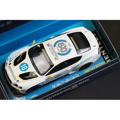 288 - Three boxed ltd edn Scalextric slot cars to include 2 x Celebrating 60 Years (C3831A Bentley Contine... 