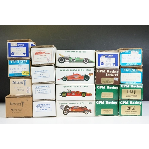 1021 - 20 Boxed metal racing car model kits to include 5 x GPM Racing, 4 x FDS, 3 x Automany, 2 x Team T, 1... 