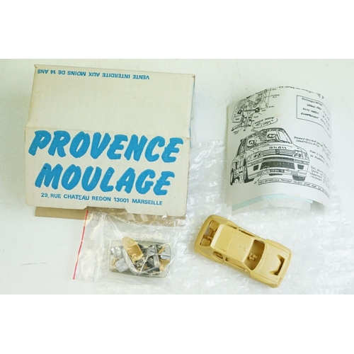 1017 - 13 Boxed Provence Moulage 1/43 model kits to include Mazda 727 C Le Mans 84, Peugeot 205 Tour De Cor... 