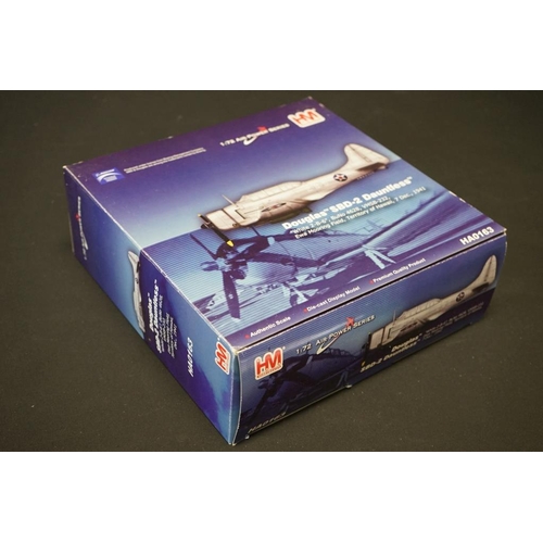 1198 - Seven boxed diecast models to include HM Air power Series HA0163, Corgi Warbirds Predators WB99608, ... 